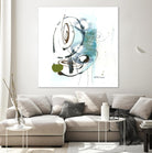 Remplir le paysage III by Sylvie Cloutier on GIANT ART - blue abstract