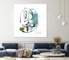 Remplir le paysage III by Sylvie Cloutier on GIANT ART - blue abstract