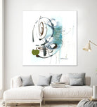 Remplir le paysage III by Sylvie Cloutier on GIANT ART - blue abstract