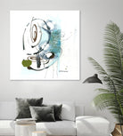 Remplir le paysage III by Sylvie Cloutier on GIANT ART - blue abstract