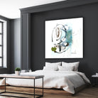 Remplir le paysage III by Sylvie Cloutier on GIANT ART - blue abstract