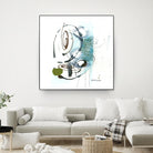 Remplir le paysage III by Sylvie Cloutier on GIANT ART - blue abstract