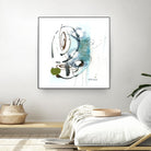 Remplir le paysage III by Sylvie Cloutier on GIANT ART - blue abstract