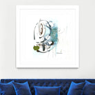 Remplir le paysage III by Sylvie Cloutier on GIANT ART - blue abstract