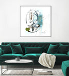 Remplir le paysage III by Sylvie Cloutier on GIANT ART - blue abstract