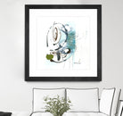 Remplir le paysage III by Sylvie Cloutier on GIANT ART - blue abstract