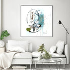 Remplir le paysage III by Sylvie Cloutier on GIANT ART - blue abstract