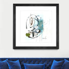 Remplir le paysage III by Sylvie Cloutier on GIANT ART - blue abstract