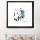 Remplir le paysage III by Sylvie Cloutier on GIANT ART - blue abstract