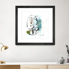 Remplir le paysage III by Sylvie Cloutier on GIANT ART - blue abstract