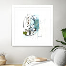 Remplir le paysage III by Sylvie Cloutier on GIANT ART - blue abstract