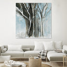 Glacial blue I by Kathleen Cloutier on GIANT ART - blue abstract forêt