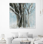 Glacial blue I by Kathleen Cloutier on GIANT ART - blue abstract forêt