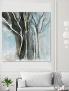 Glacial blue I by Kathleen Cloutier on GIANT ART - blue abstract forêt