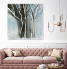 Glacial blue I by Kathleen Cloutier on GIANT ART - blue abstract forêt