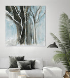 Glacial blue I by Kathleen Cloutier on GIANT ART - blue abstract forêt