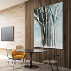 Glacial blue I by Kathleen Cloutier on GIANT ART - blue abstract forêt