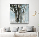 Glacial blue I by Kathleen Cloutier on GIANT ART - blue abstract forêt