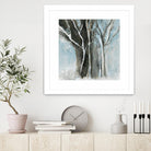 Glacial blue I by Kathleen Cloutier on GIANT ART - blue abstract forêt