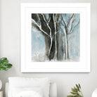 Glacial blue I by Kathleen Cloutier on GIANT ART - blue abstract forêt