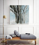 Glacial blue I by Kathleen Cloutier on GIANT ART - blue abstract forêt