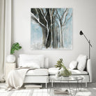 Glacial blue I by Kathleen Cloutier on GIANT ART - blue abstract forêt