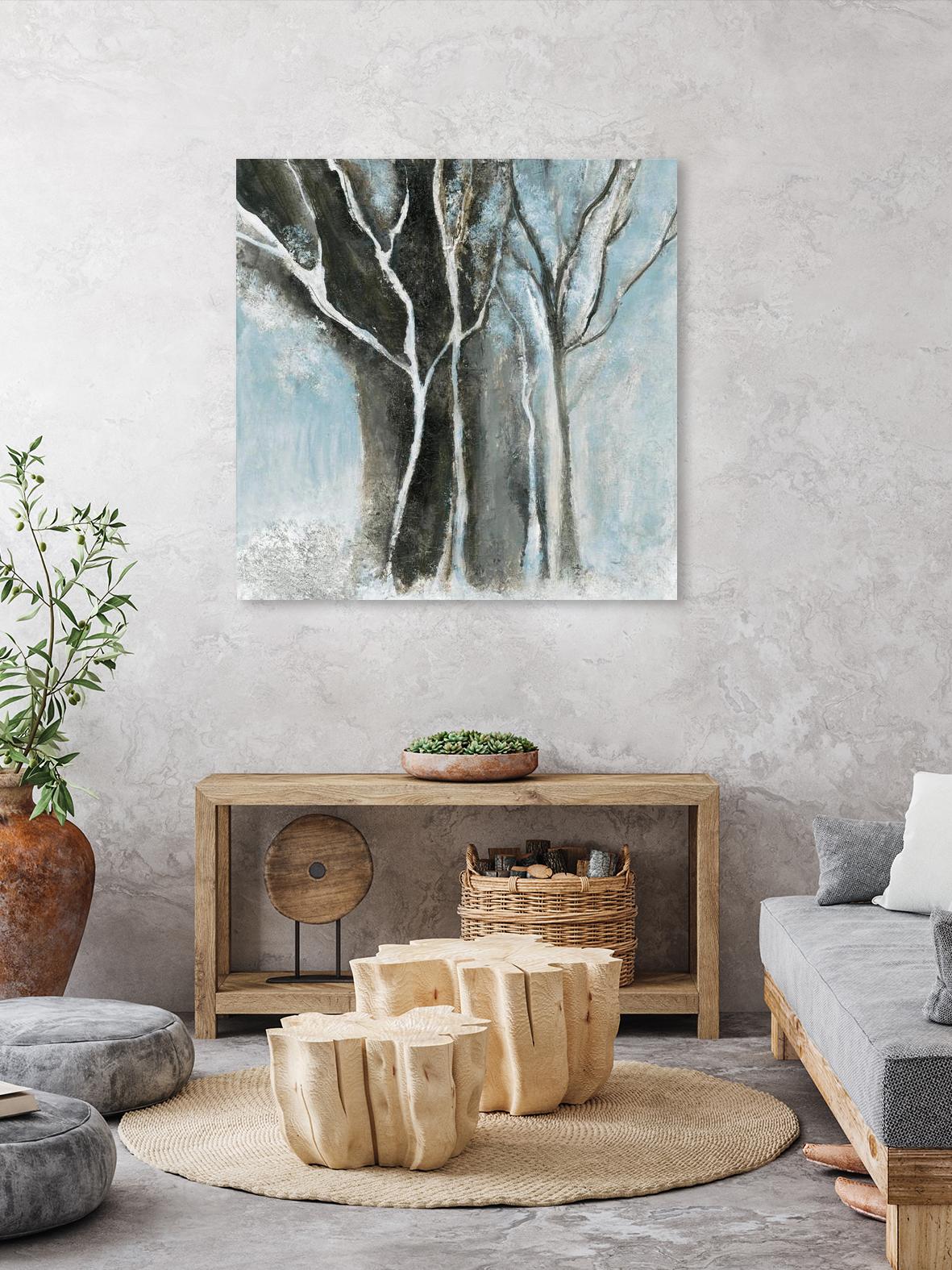 Glacial blue I by Kathleen Cloutier on GIANT ART - blue abstract forêt