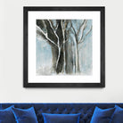 Glacial blue I by Kathleen Cloutier on GIANT ART - blue abstract forêt
