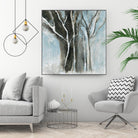 Glacial blue I by Kathleen Cloutier on GIANT ART - blue abstract forêt