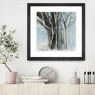 Glacial blue I by Kathleen Cloutier on GIANT ART - blue abstract forêt