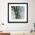 Glacial blue I by Kathleen Cloutier on GIANT ART - blue abstract forêt