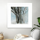 Glacial blue I by Kathleen Cloutier on GIANT ART - blue abstract forêt