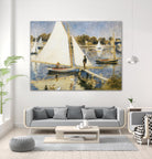 La scéne à Argenteuil by Auguste Renoir on GIANT ART - beige masters sail boat