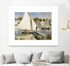 La scéne à Argenteuil by Pierre-Auguste Renoir on GIANT ART - beige masters sail boat