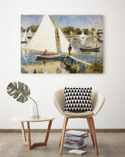 La scéne à Argenteuil by Pierre-Auguste Renoir on GIANT ART - beige masters sail boat