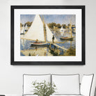 La scéne à Argenteuil by Pierre-Auguste Renoir on GIANT ART - beige masters sail boat