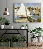 La scéne à Argenteuil by Pierre-Auguste Renoir on GIANT ART - beige masters sail boat