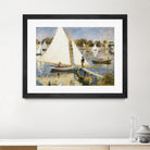 La scéne à Argenteuil by Pierre-Auguste Renoir on GIANT ART - beige masters sail boat