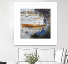 Canotier à Argenteuil by Auguste Renoir on GIANT ART - orange masters chaloupe