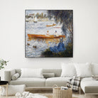 Canotier à Argenteuil by Auguste Renoir on GIANT ART - orange masters chaloupe