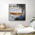 Canotier à Argenteuil by Auguste Renoir on GIANT ART - orange masters chaloupe