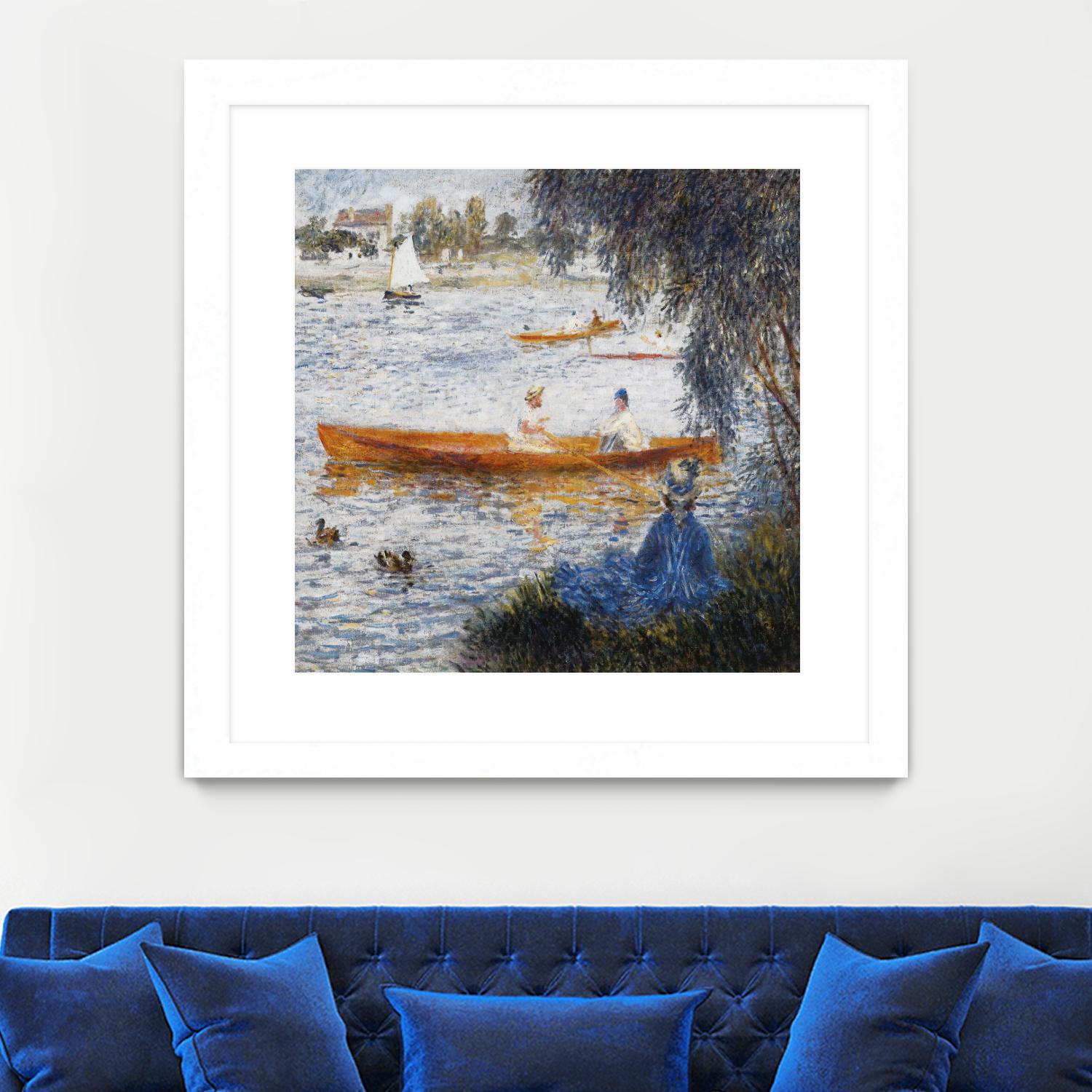 Canotier à Argenteuil by Auguste Renoir on GIANT ART - orange masters chaloupe