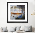 Canotier à Argenteuil by Auguste Renoir on GIANT ART - orange masters chaloupe