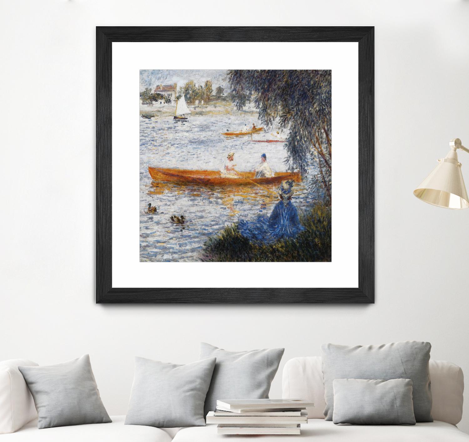 Canotier à Argenteuil by Auguste Renoir on GIANT ART - orange masters chaloupe