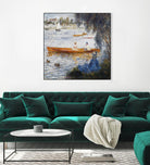 Canotier à Argenteuil by Auguste Renoir on GIANT ART - orange masters chaloupe