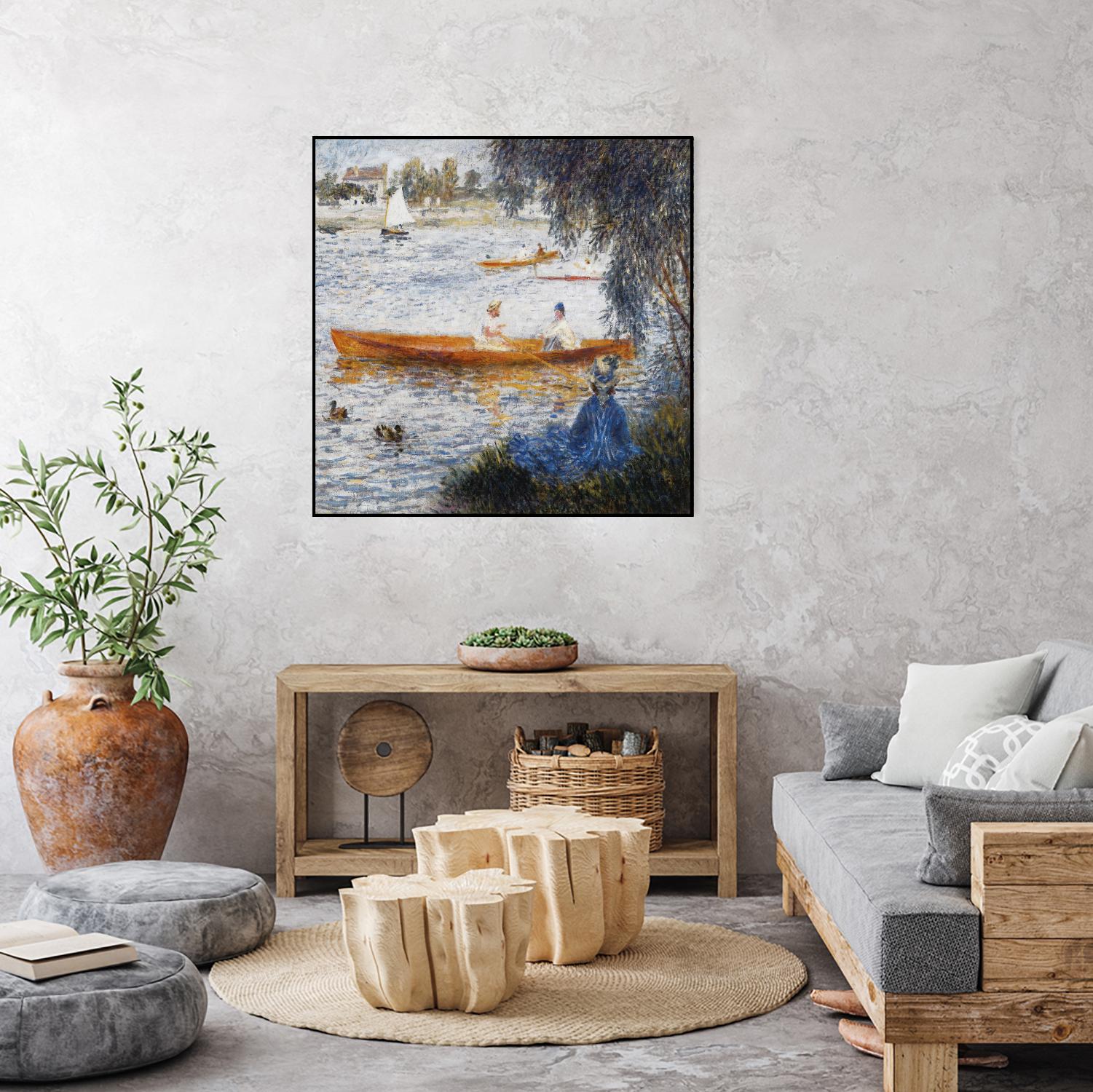 Canotier à Argenteuil by Auguste Renoir on GIANT ART - orange masters chaloupe