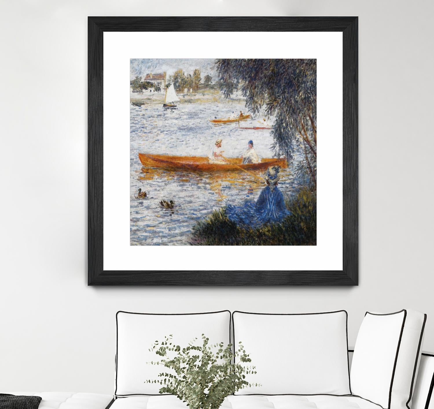 Canotier à Argenteuil by Auguste Renoir on GIANT ART - orange masters chaloupe