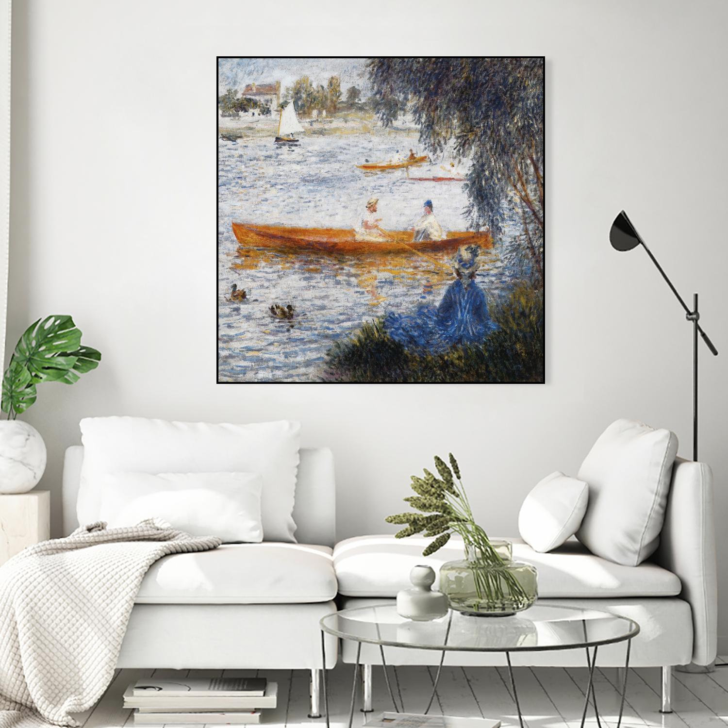 Canotier à Argenteuil by Auguste Renoir on GIANT ART - orange masters chaloupe