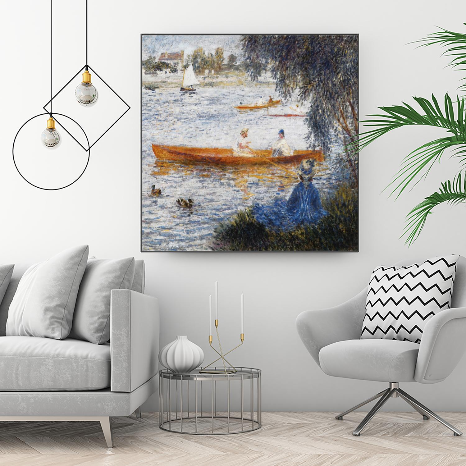 Canotier à Argenteuil by Auguste Renoir on GIANT ART - orange masters chaloupe