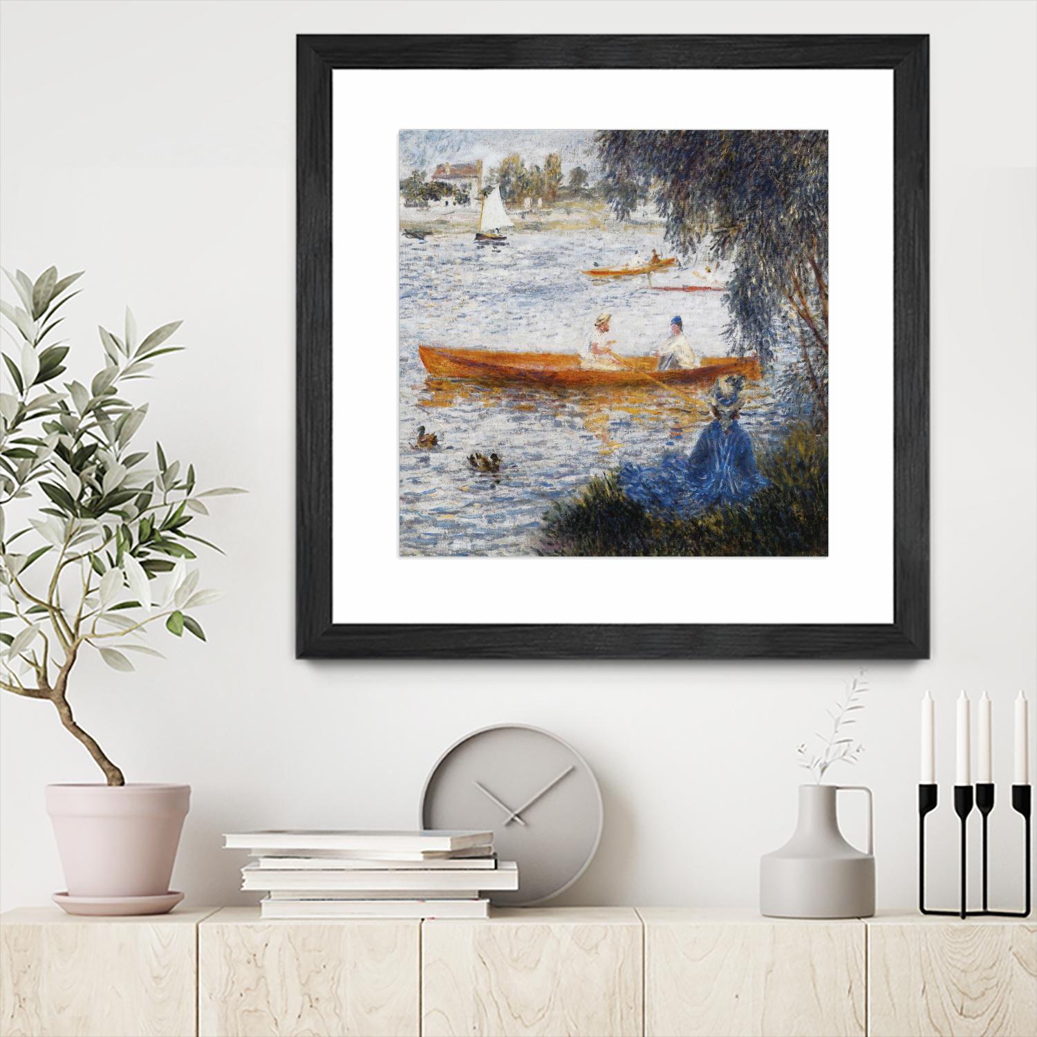 Canotier à Argenteuil by Auguste Renoir on GIANT ART - orange masters chaloupe